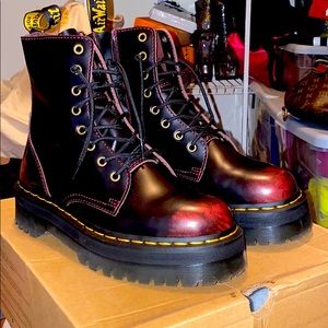 Dr. Martens Jadon cherry red boot NEVER WORN